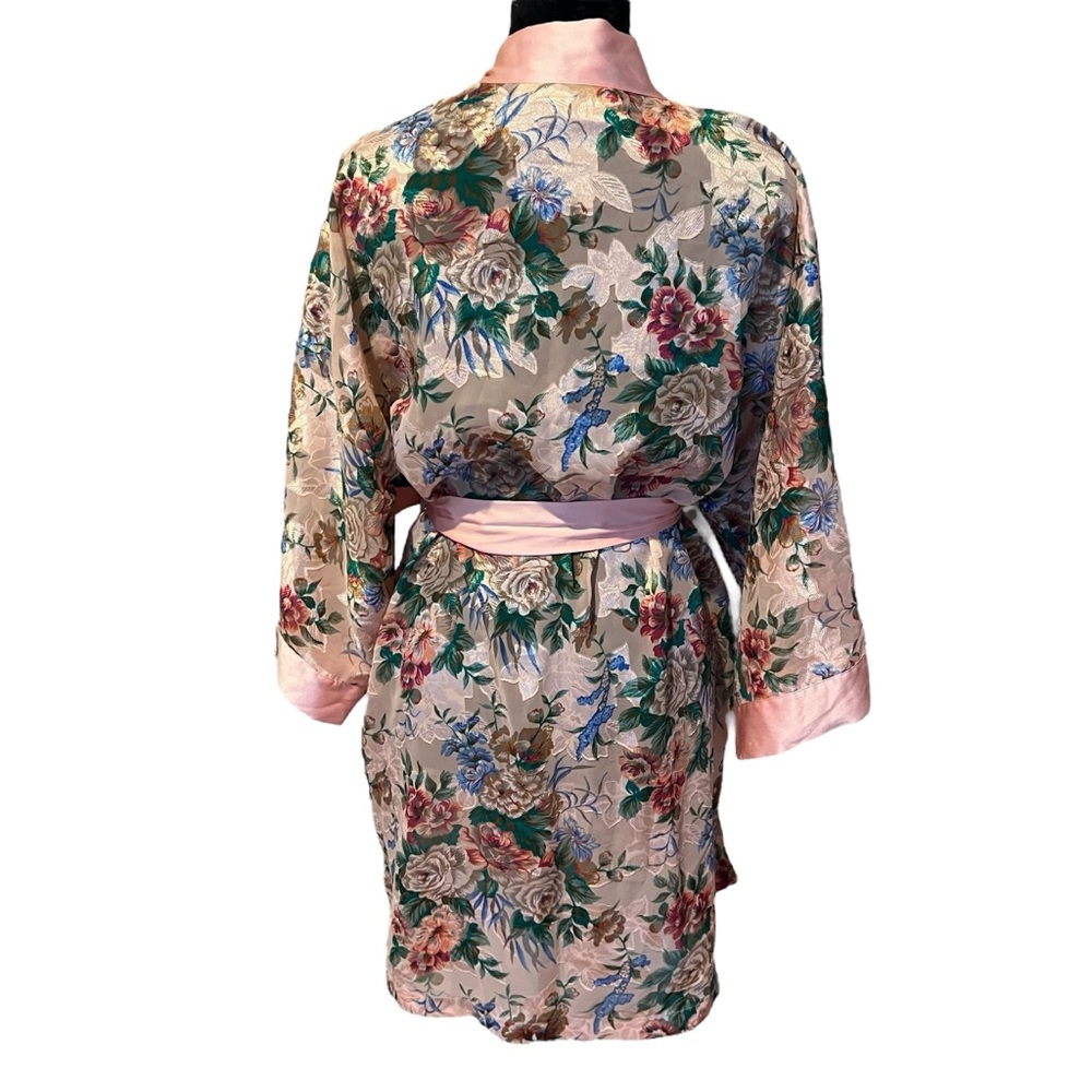 Vintage Victoria’s Secret Gold Label Sheer and Satin Robe O/S - Picture 5 of 10